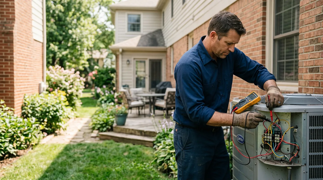 HVAC technician working near Abbottstown, PA